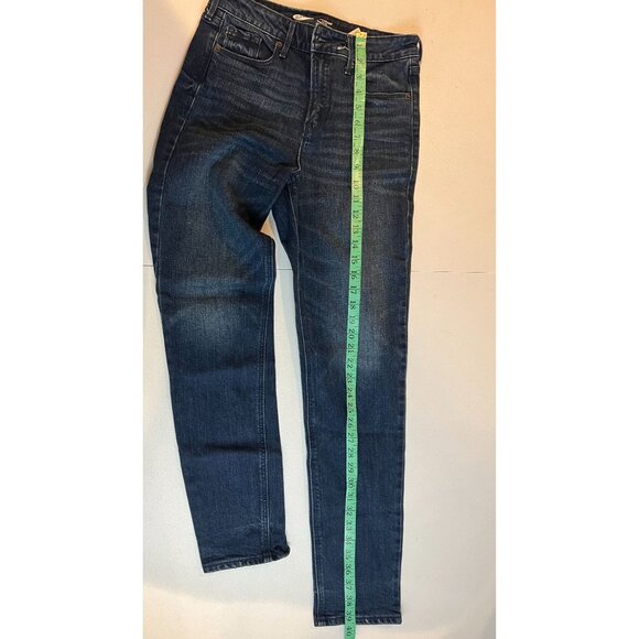 Old Navy Skinny Jeans Power Straight High Rise Secret Slim Pockets Blue SZ 8/29R - Picture 6 of 9